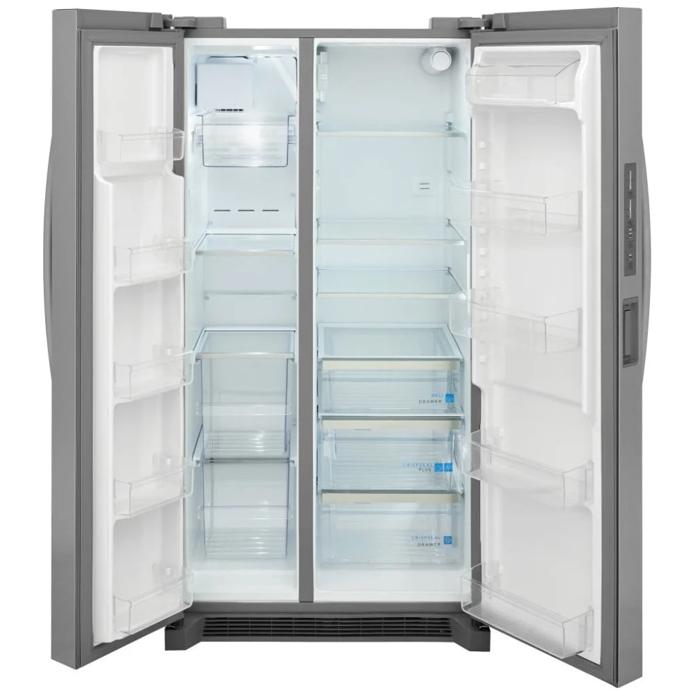 Frigidaire - 36 Inch 26 cu. ft Side by Side Refrigerator in Stainless - GRSN2620AF
