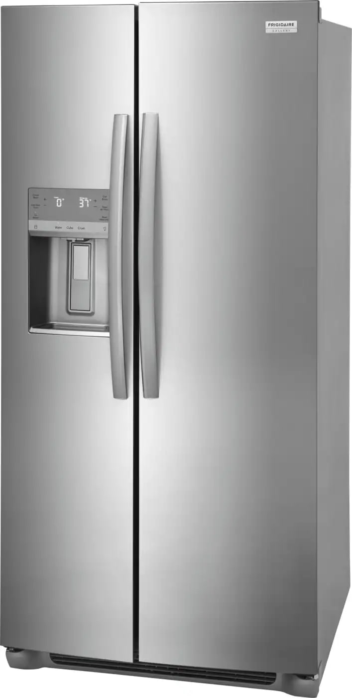 Frigidaire Gallery - 33 Inch 22.3 cu. ft Side by Side Refrigerator in Stainless - GRSS2352AF