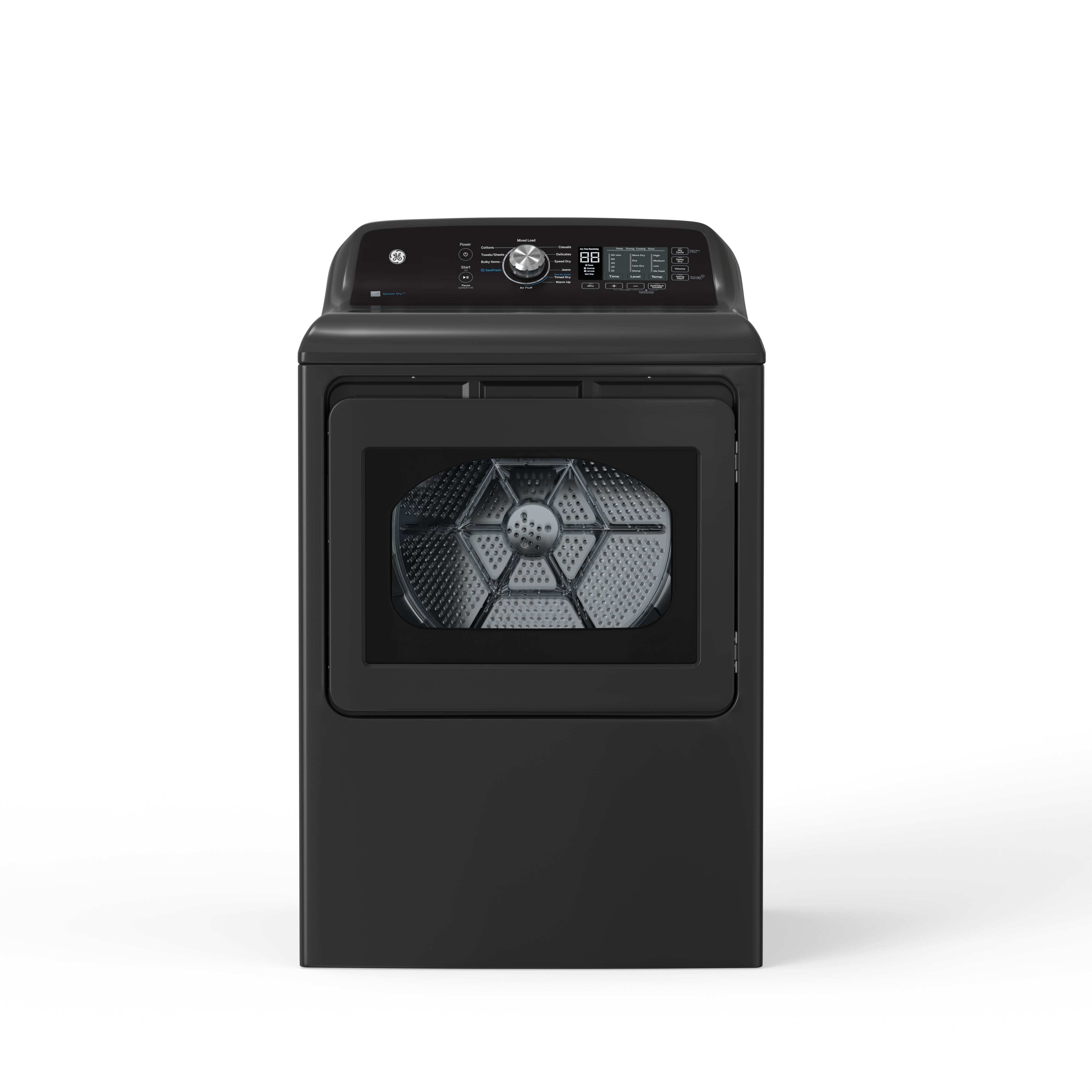 GE - 7.4 cu. Ft Vented Electric Dryer in Grey - GTD68EBMRDG