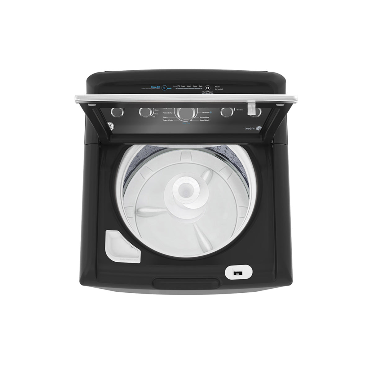 GE - 4,9 cu. Ft Top Load Washer in Grey - GTW491BMRDG