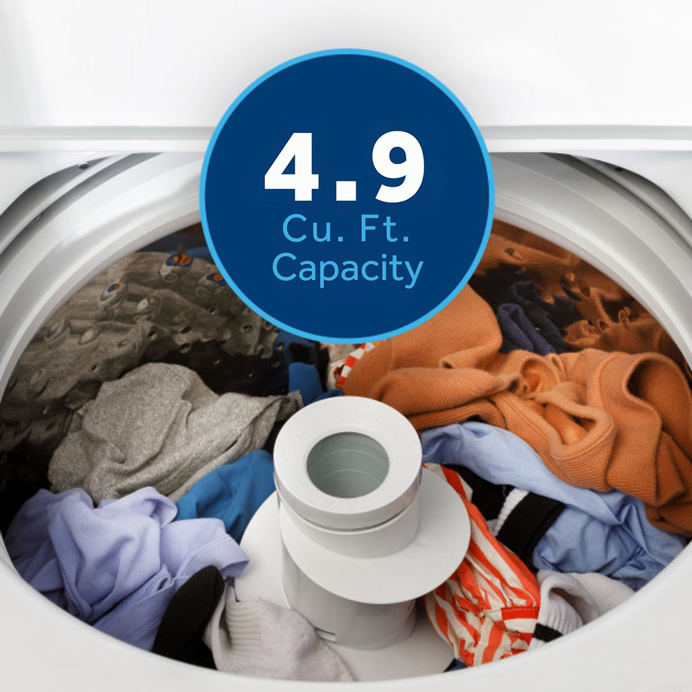 GE - 4,9 cu. Ft Top Load Washer in Grey - GTW491BMRDG