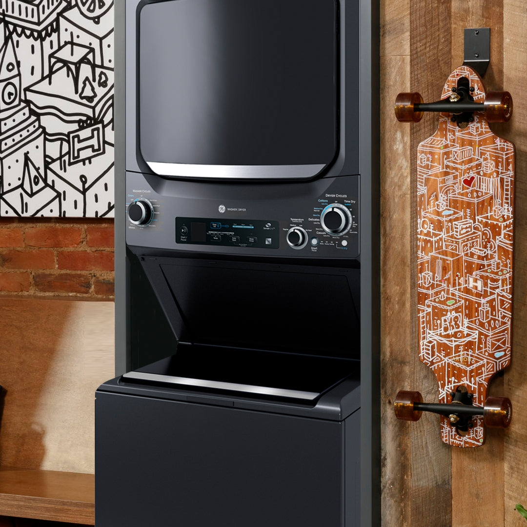 GE - 5.9 cu. Ft Electric Dryer in Grey - GUD57EEMTDG