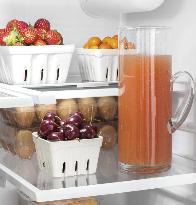 GE - 35.6 Inch 21.9 cu. ft French Door Refrigerator in Stainless - GWE22JYMFS