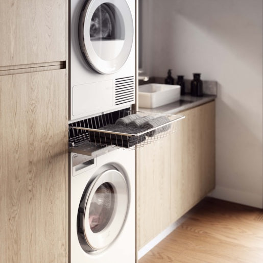 Asko - Pull-out Laundry Basket Washer & Dryer Accessories in Stainless - HB1153W