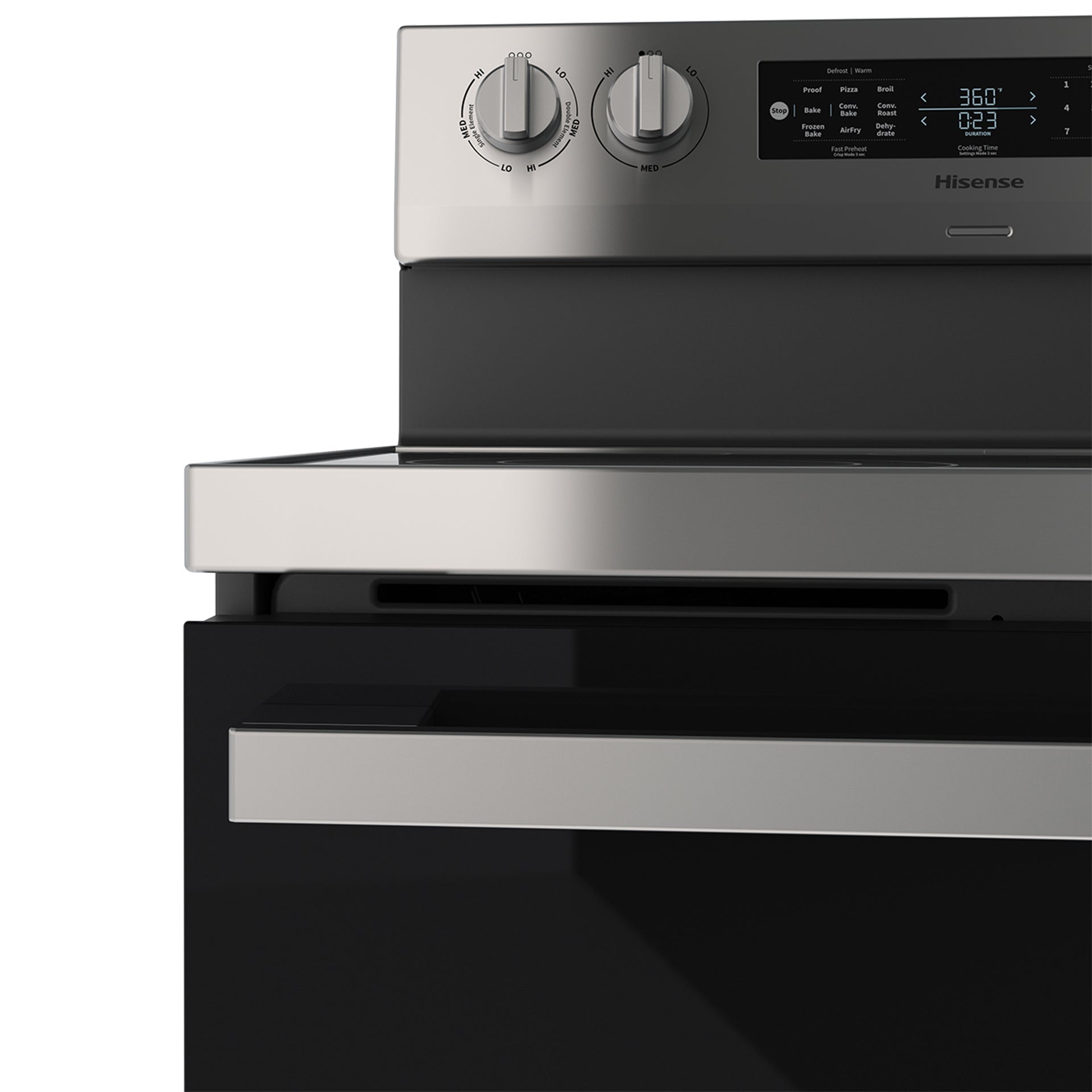 Hisense - 5.8 cu. ft Electric Range in Stainless - HBE3502CAS