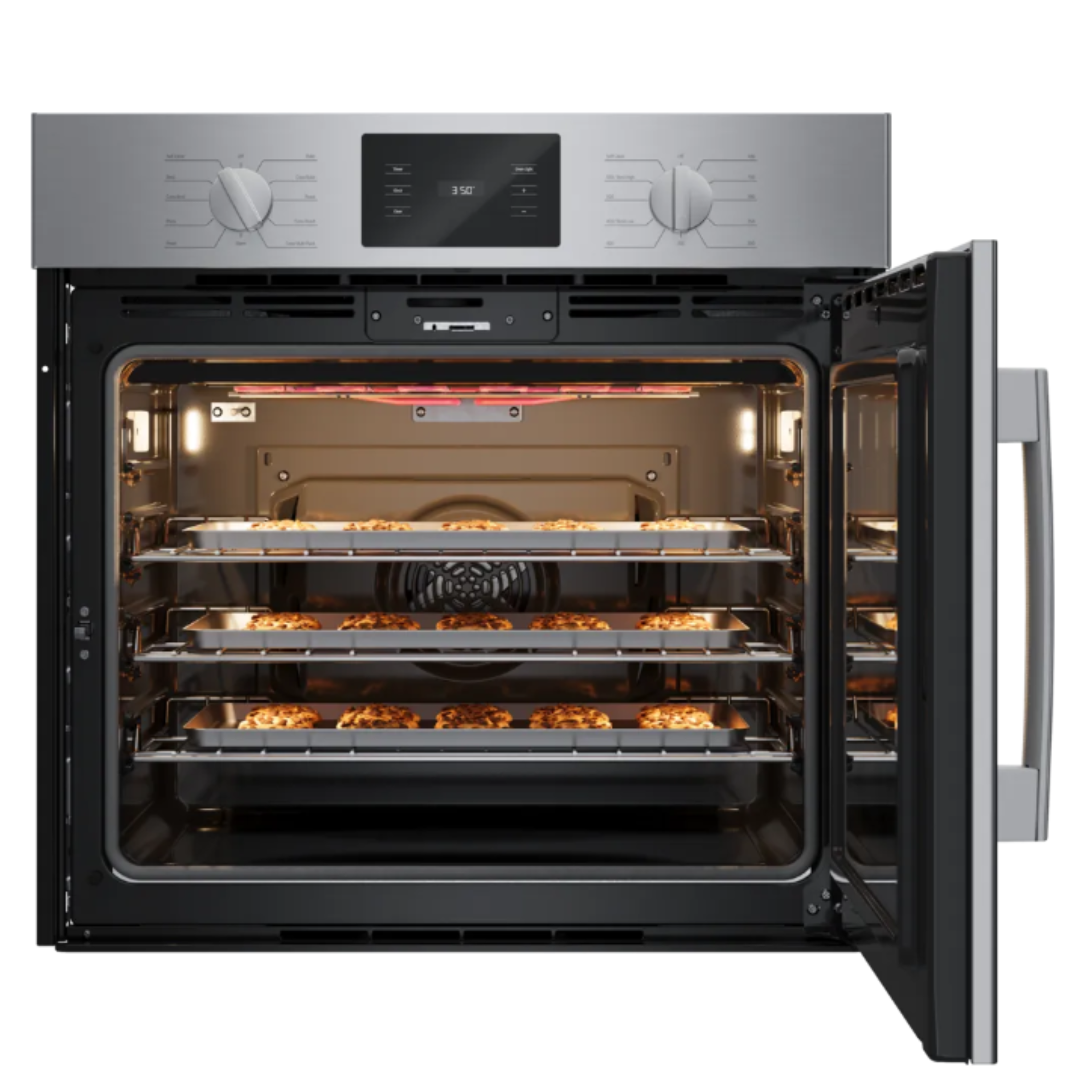 Bosch - 4.6 cu. ft Single Wall Oven in Stainless - HBL5455RUC