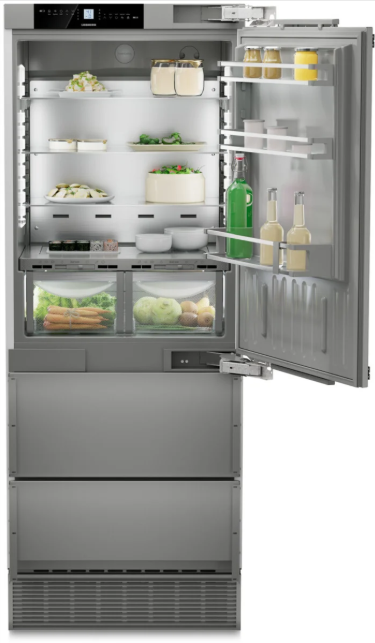 Liebherr - 30 Inch 14.1 cu. ft Bottom Mount Refrigerator in Panel Ready - HCB1590G