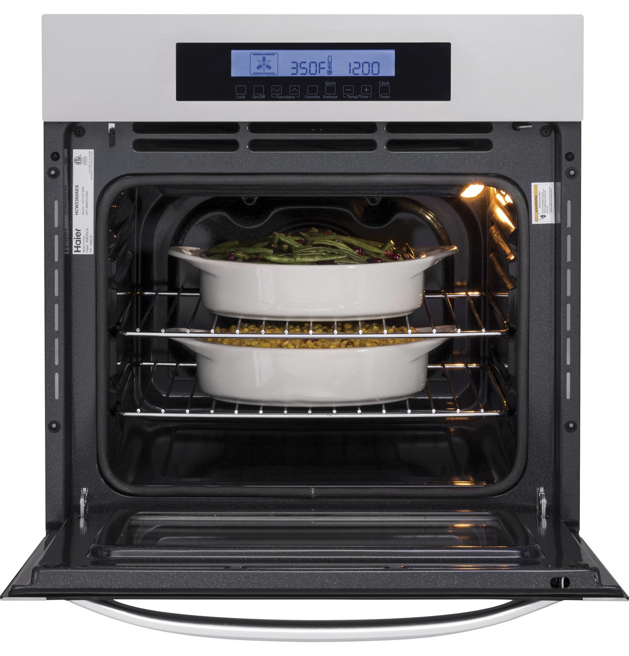 Haier - 2 cu. ft Single Wall Oven in Stainless - HCW2360AES