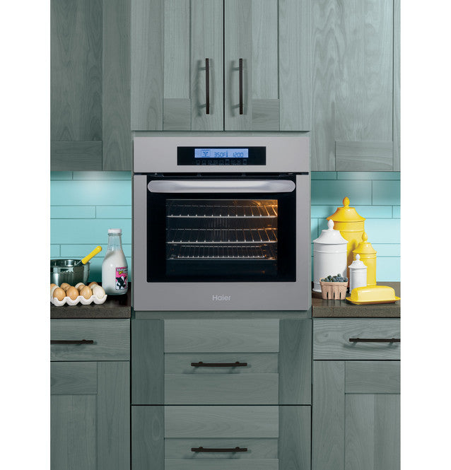 Haier - 2 cu. ft Single Wall Oven in Stainless - HCW2360AES