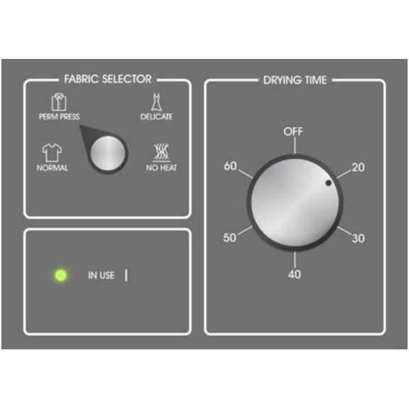 Huebsch - 7 cu. Ft Electric Dryer in White - HDEMNRGS173CW01