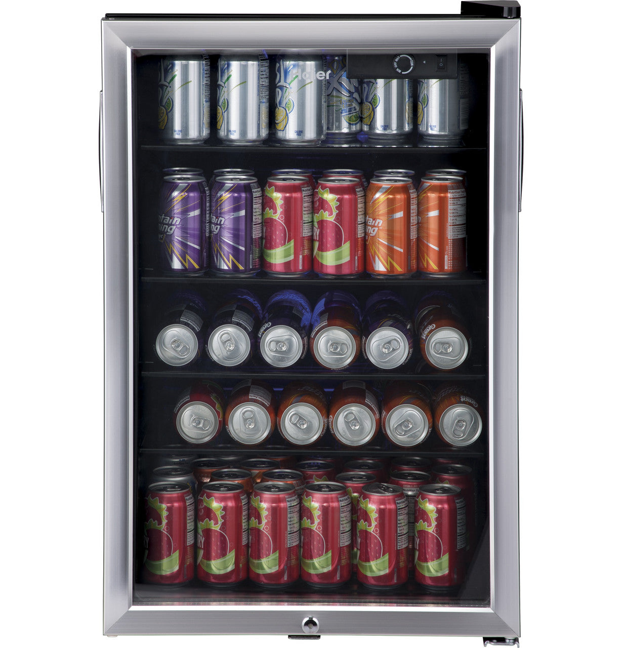Haier - 20.5 Inch 150-can Capacity Beverage Centre Refrigerator in Stainless - HEBF100BXS