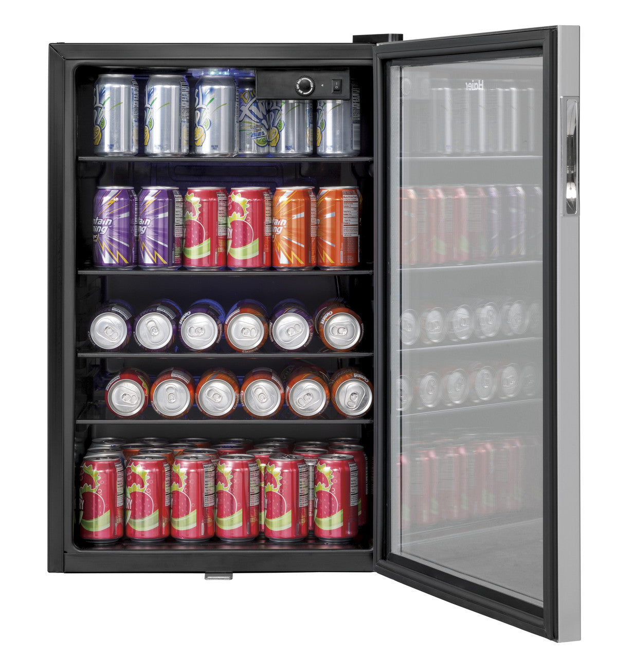 Haier - 20.5 Inch 150-can Capacity Beverage Centre Refrigerator in Stainless - HEBF100BXS