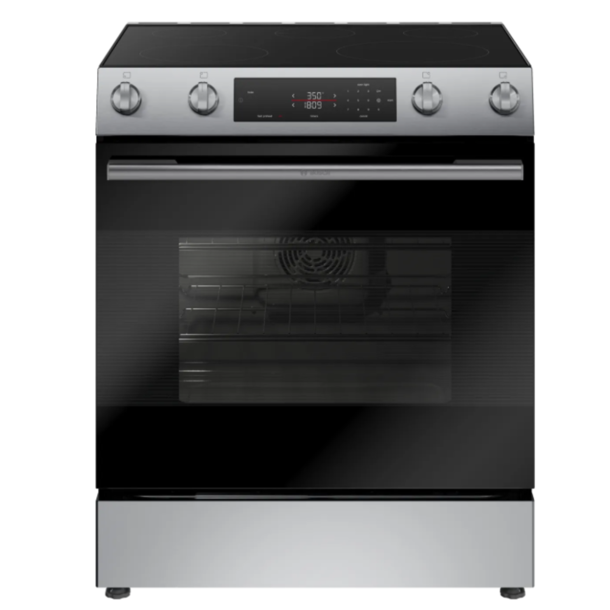 Bosch - 5.8 cu. ft Electric Range in Stainless - HEF1050MC