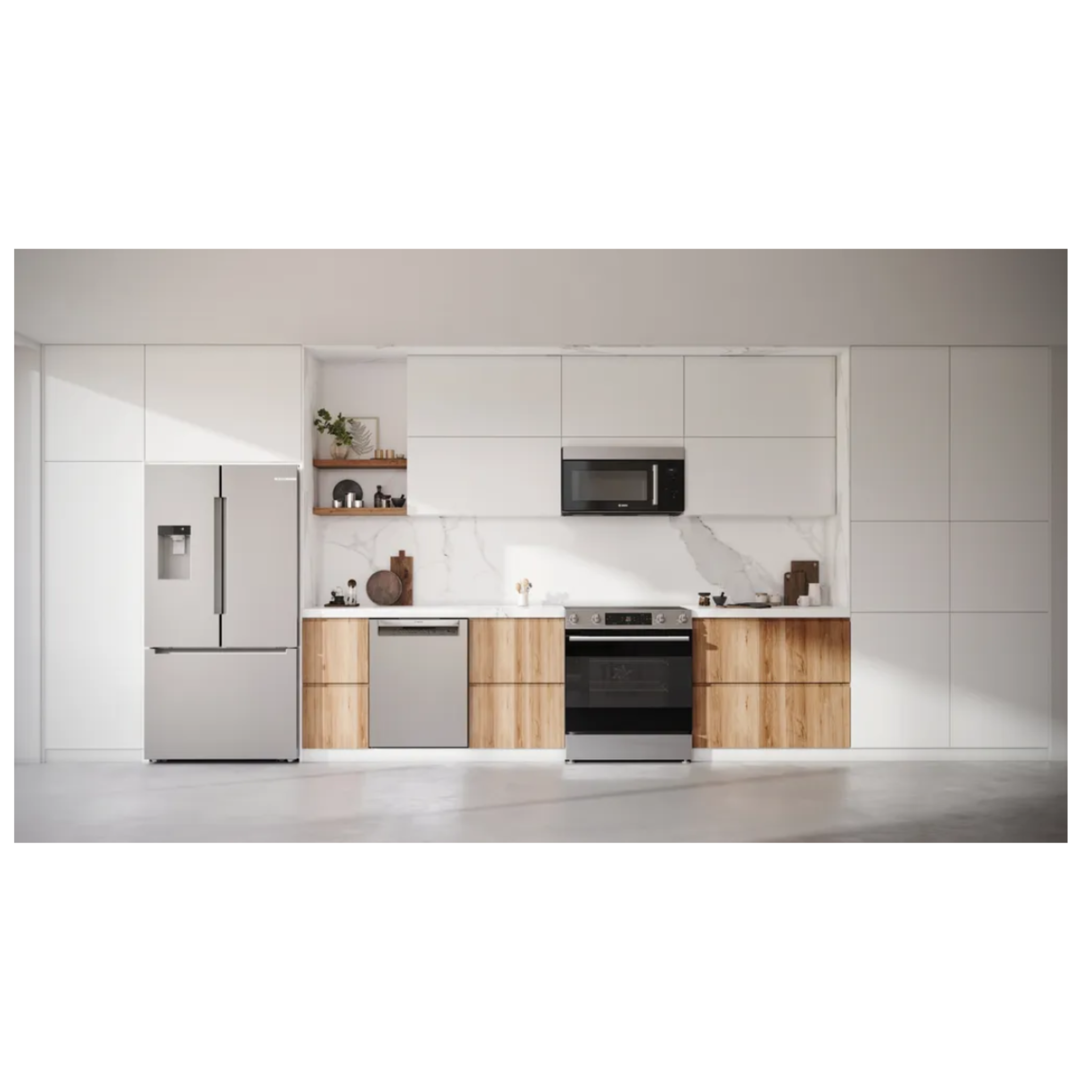 Bosch - 5.8 cu. ft Electric Range in Stainless - HEF1050MC