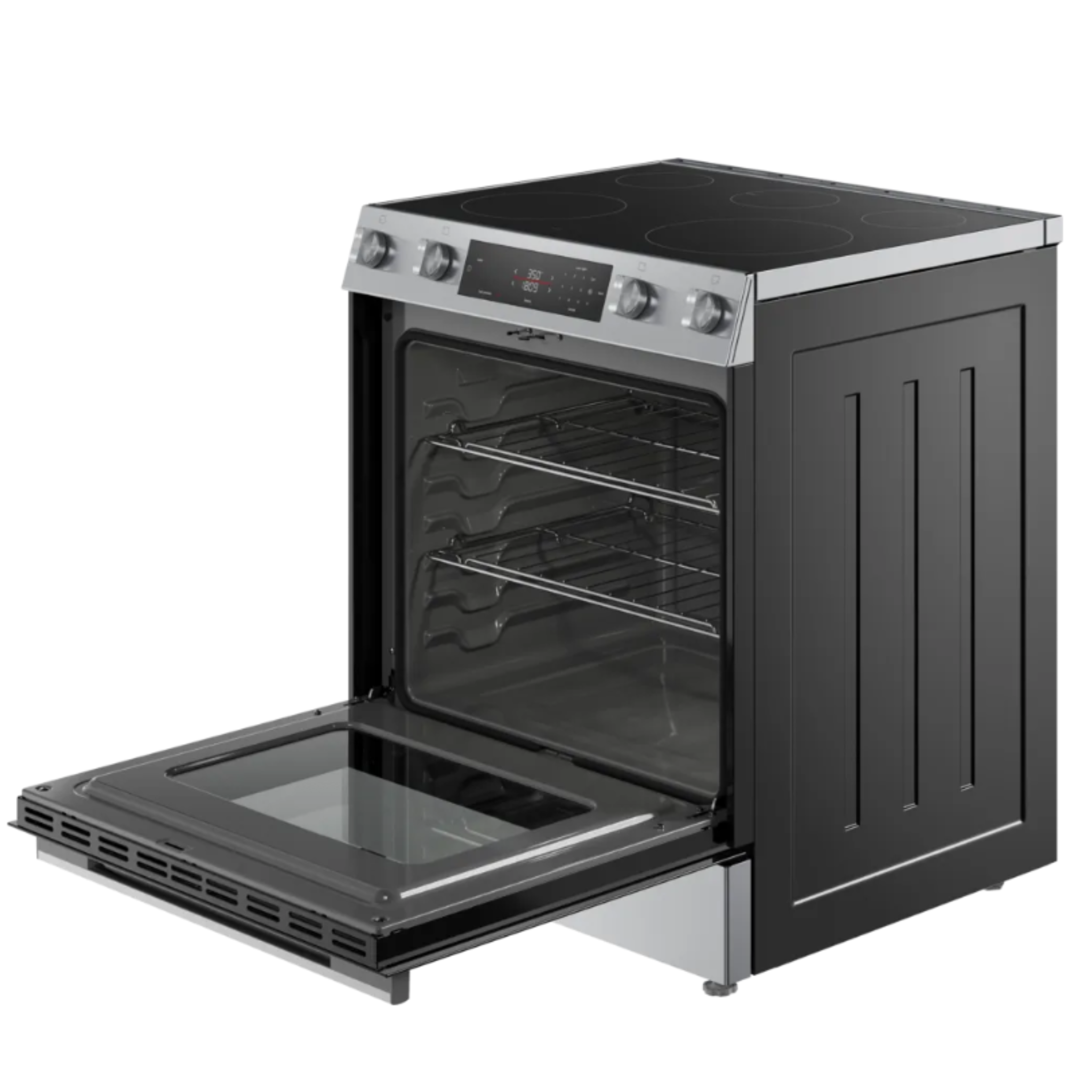 Bosch - 5.8 cu. ft Electric Range in Stainless - HEF1050MC