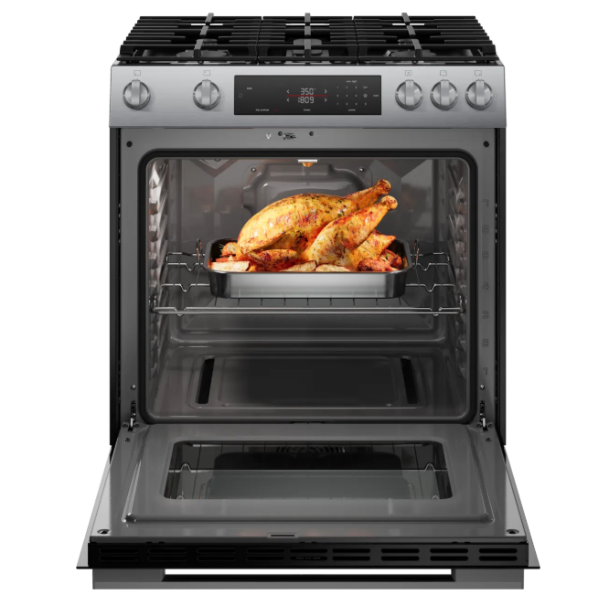 Bosch - 5.8 cu. ft Gas Range in Stainless - HGF1050MUC