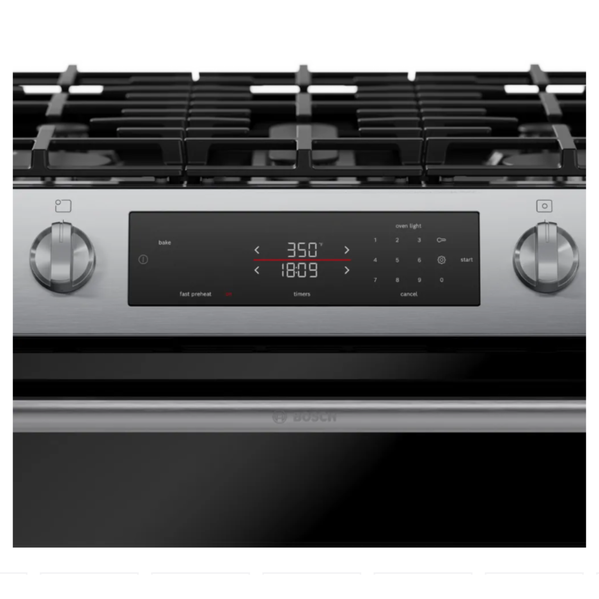 Bosch - 5.8 cu. ft Gas Range in Stainless - HGF1050MUC