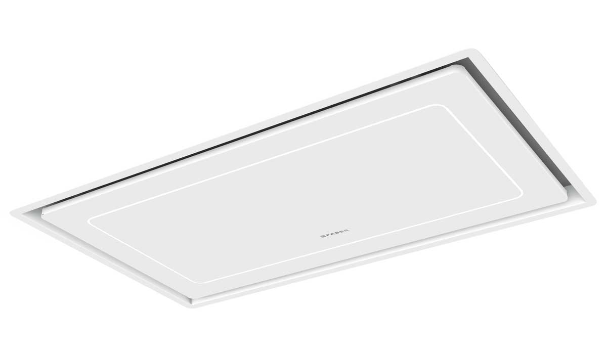 Faber - 36 Inch 450 CFM Island Range Vent in White - HILTIS36WHNB