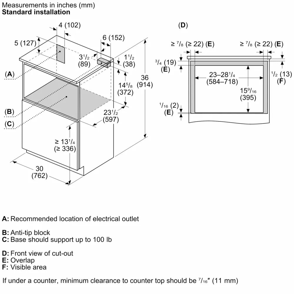 Bosch - 1.2 cu. Ft Built In Microwave in Stainless - HMD8054UC