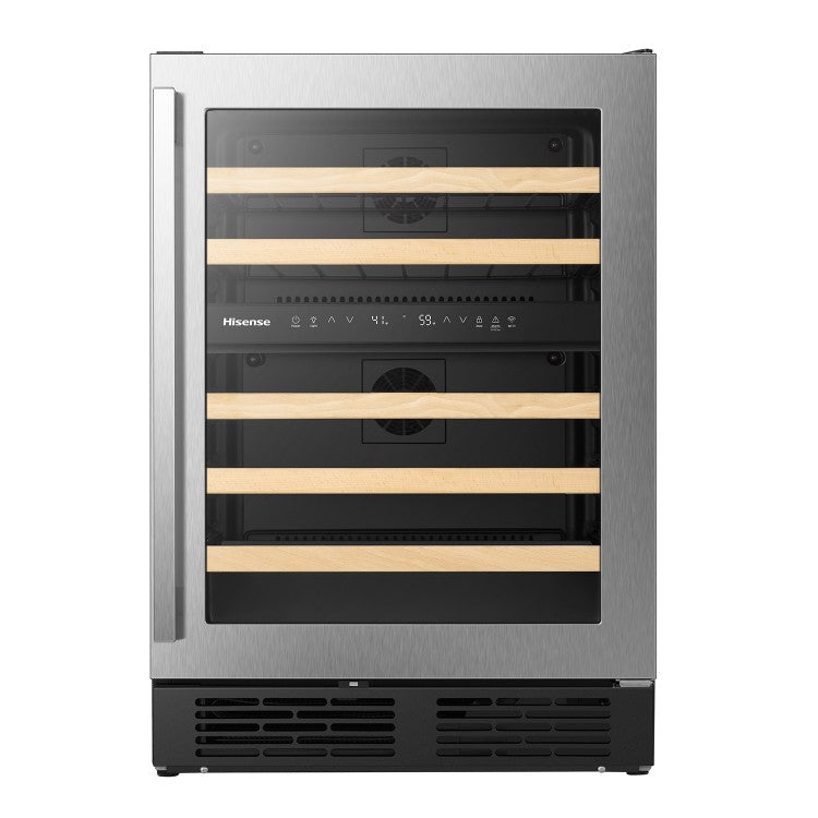 Hisense - 23.4 Inch 4.9 cu. ft Wine Fridge Refrigerator in Black - HWD046N6SS