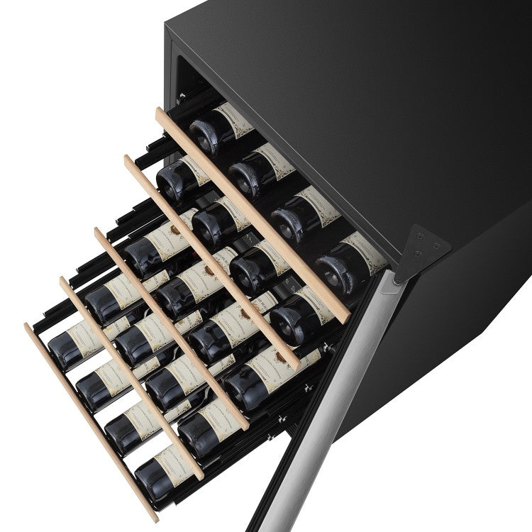 Hisense - 23.4 Inch 4.9 cu. ft Wine Fridge Refrigerator in Black - HWD046N6SS