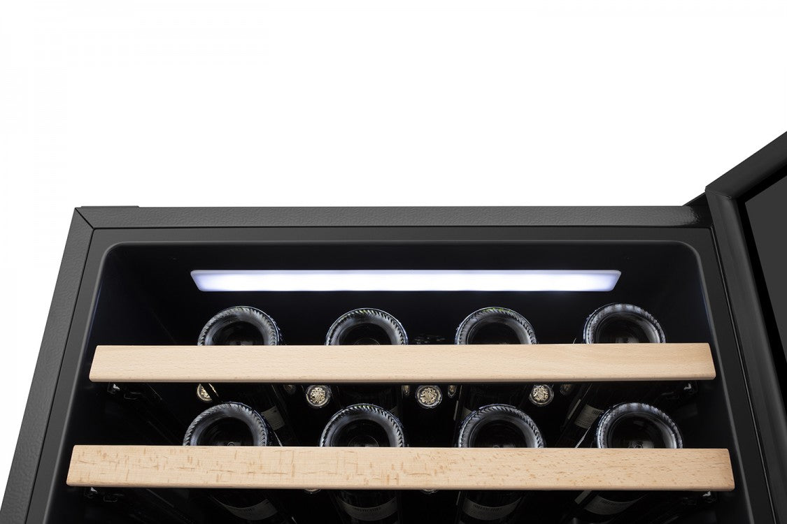 Hisense - 23.4 Inch 4.9 cu. ft Wine Fridge Refrigerator in Black - HWD046N6SS