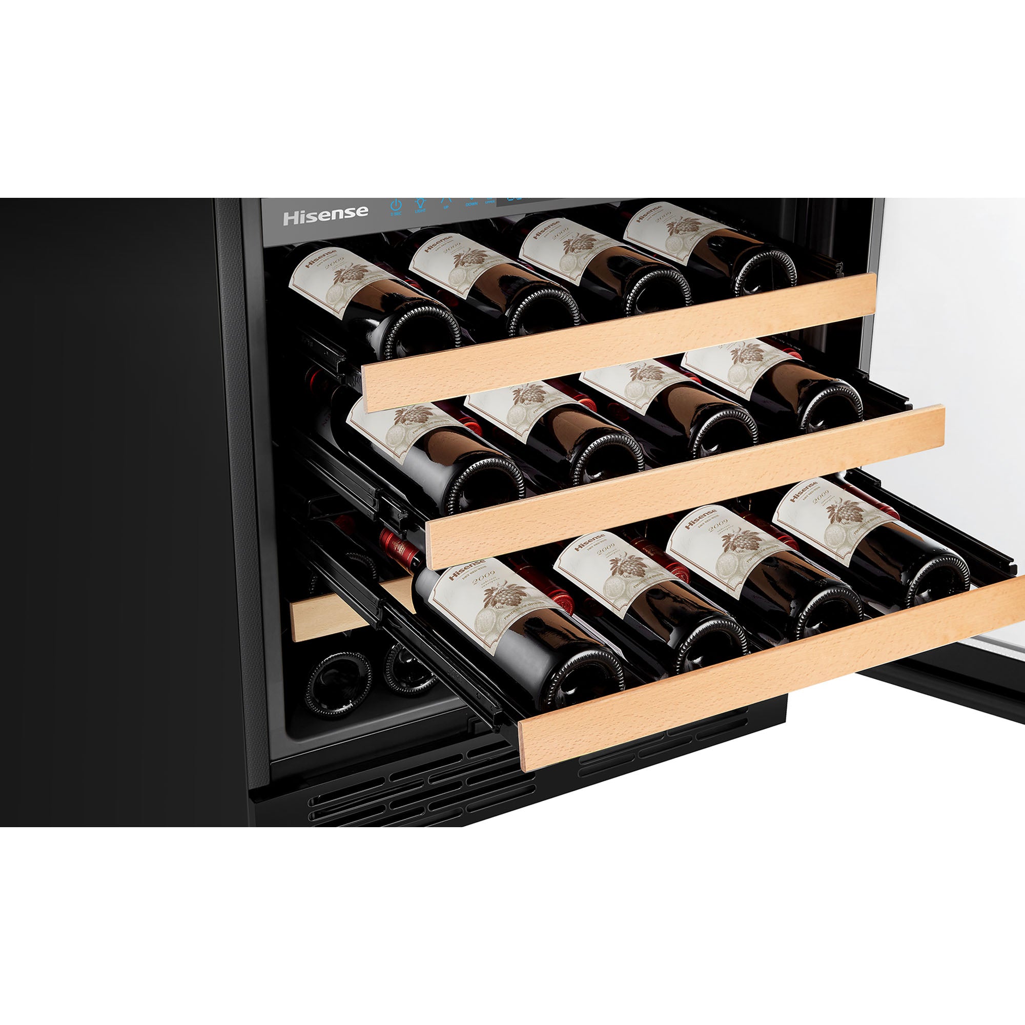 Hisense - 23.43 Inch 46 Bottles Wine Fridge in Stainless - HWD46029SS