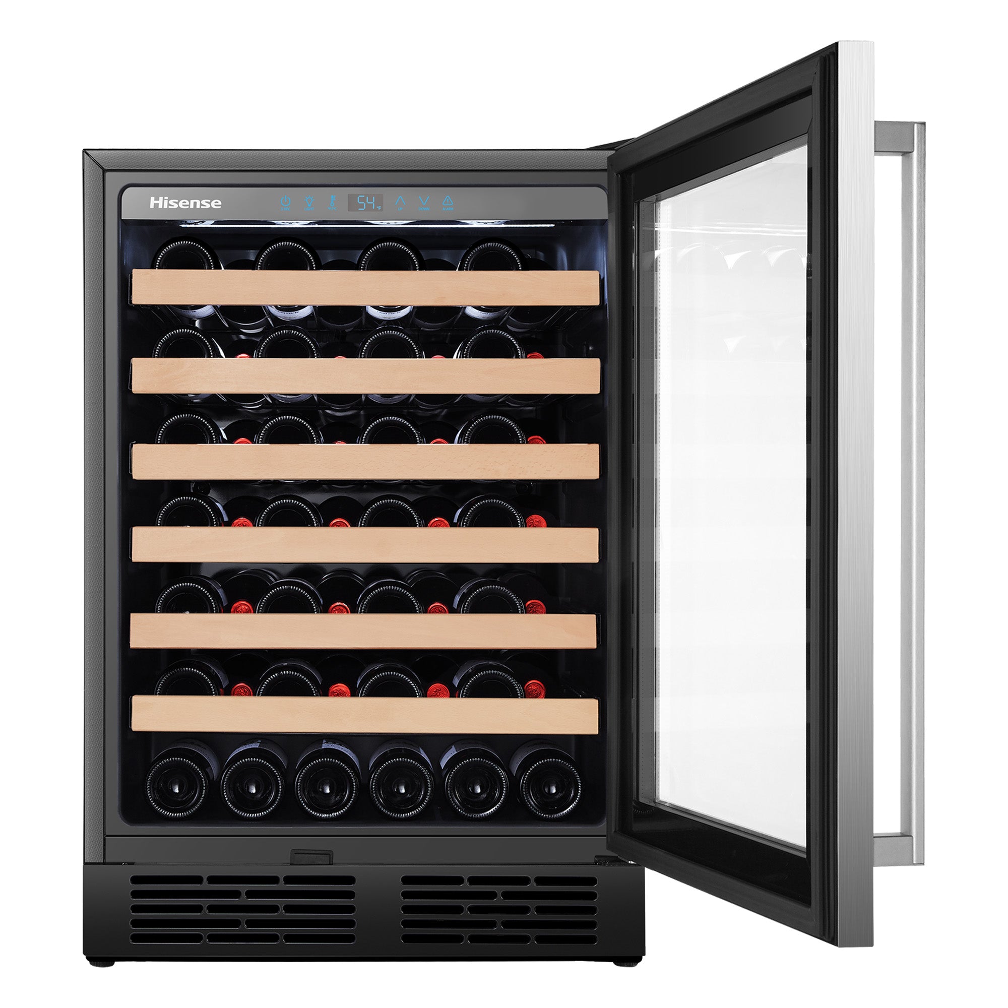 Hisense - 23.43 Inch 54 Bottles Wine Fridge in Stainless - HWS54029SS