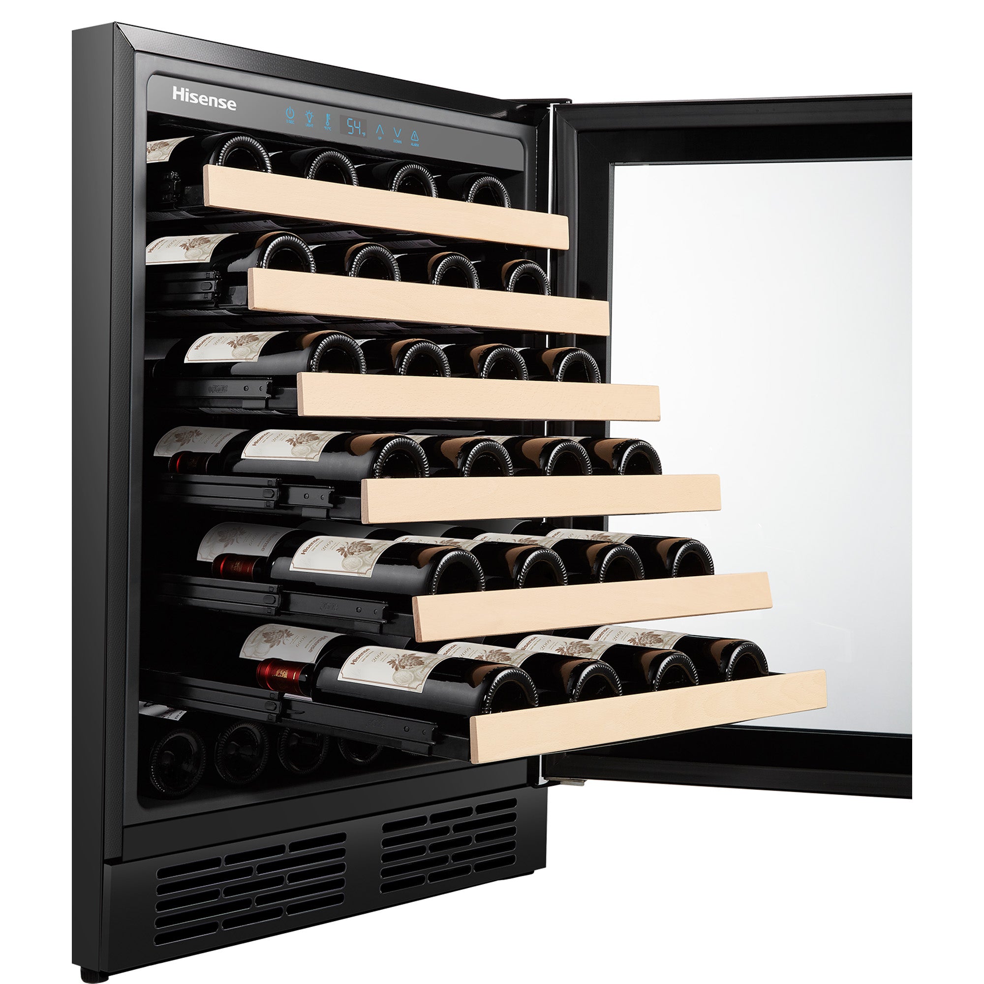 Hisense - 23.43 Inch 54 Bottles Wine Fridge in Stainless - HWS54029SS