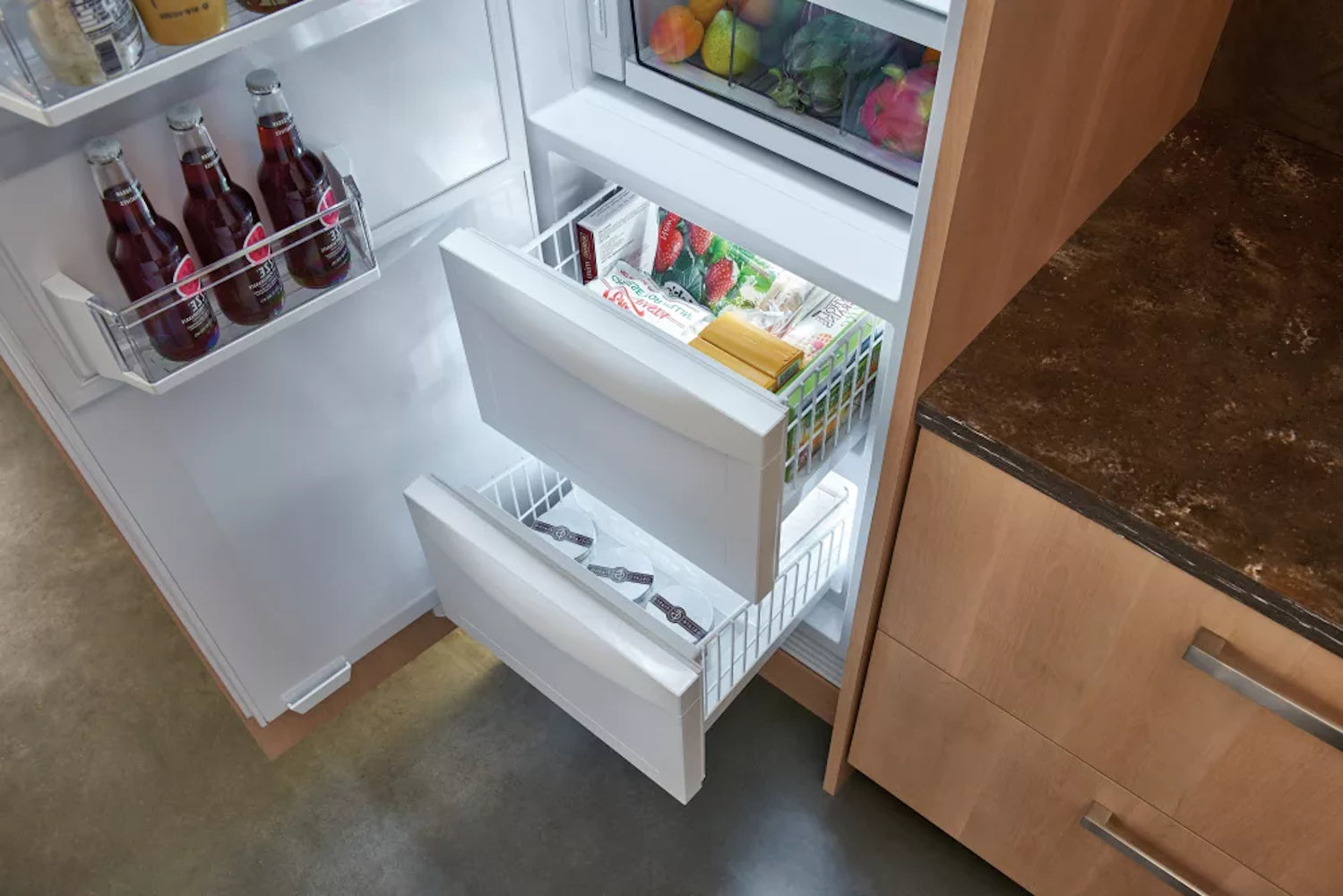 Sub Zero - 24 Inch 8 cu. ft Column Freeze in Stainless - IC-24CI-LH