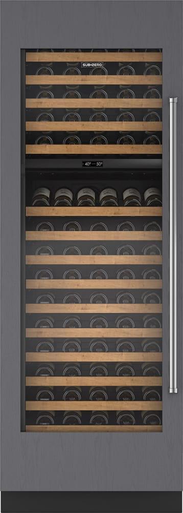Sub-Zero - 30 Inch 146 Bottle Wine Fridge Refrigerator in Stainless - IW-30-LH