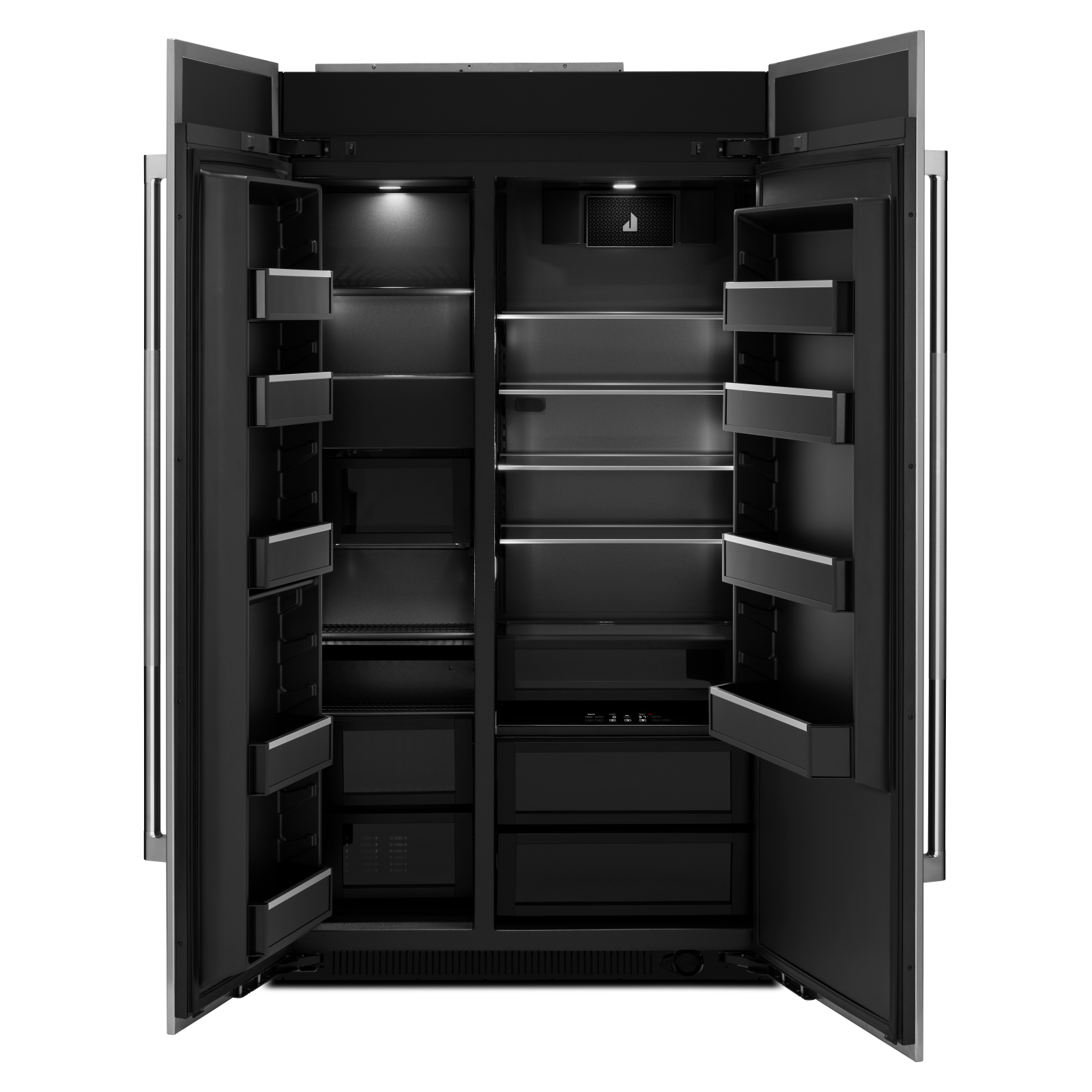 JennAir - 47.75 Inch 29.4 cu. ft Built In / Integrated Side by Side Refrigerator in Panel Ready - JBSFS48NMX