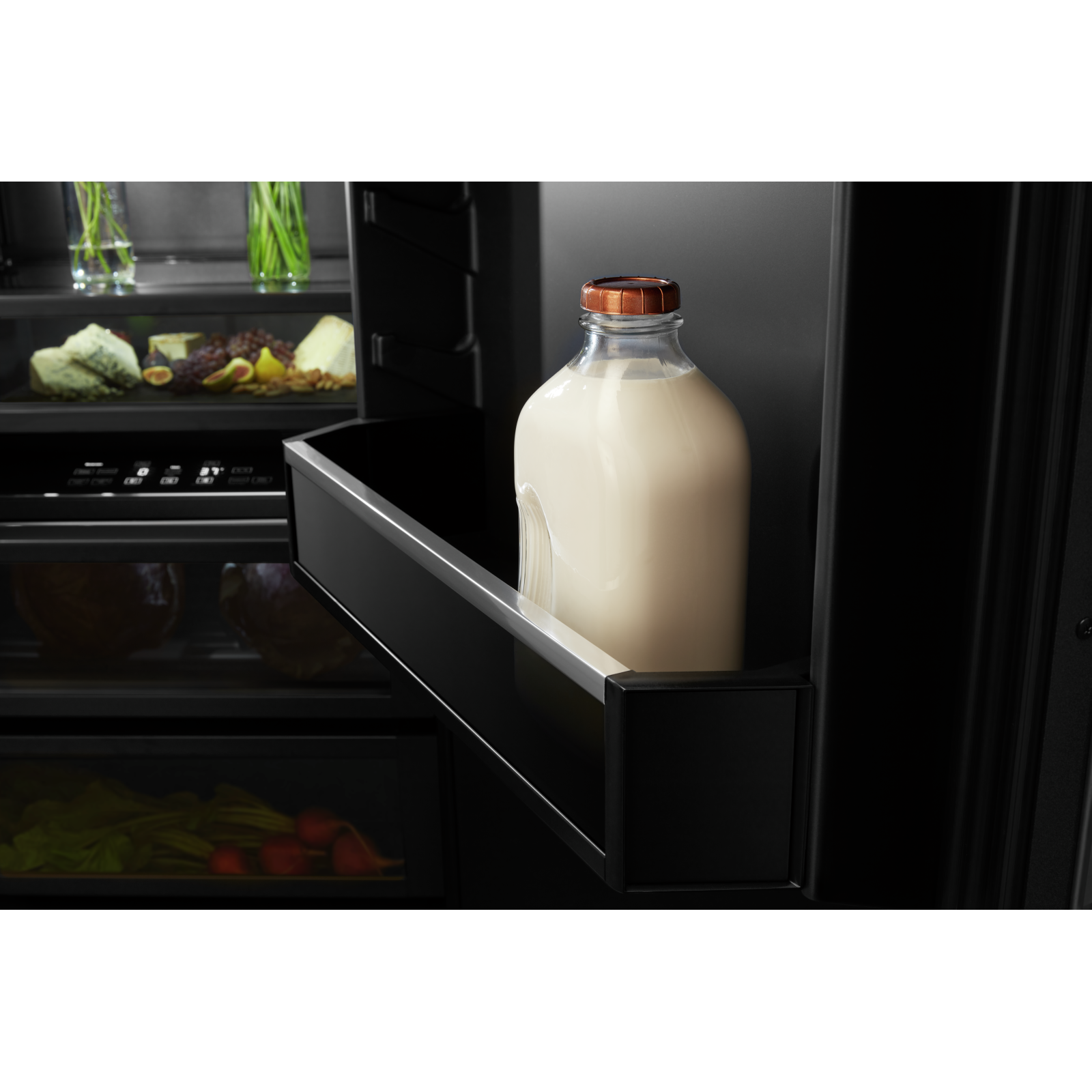 JennAir - 47.75 Inch 29.4 cu. ft Built In / Integrated Side by Side Refrigerator in Panel Ready - JBSFS48NMX