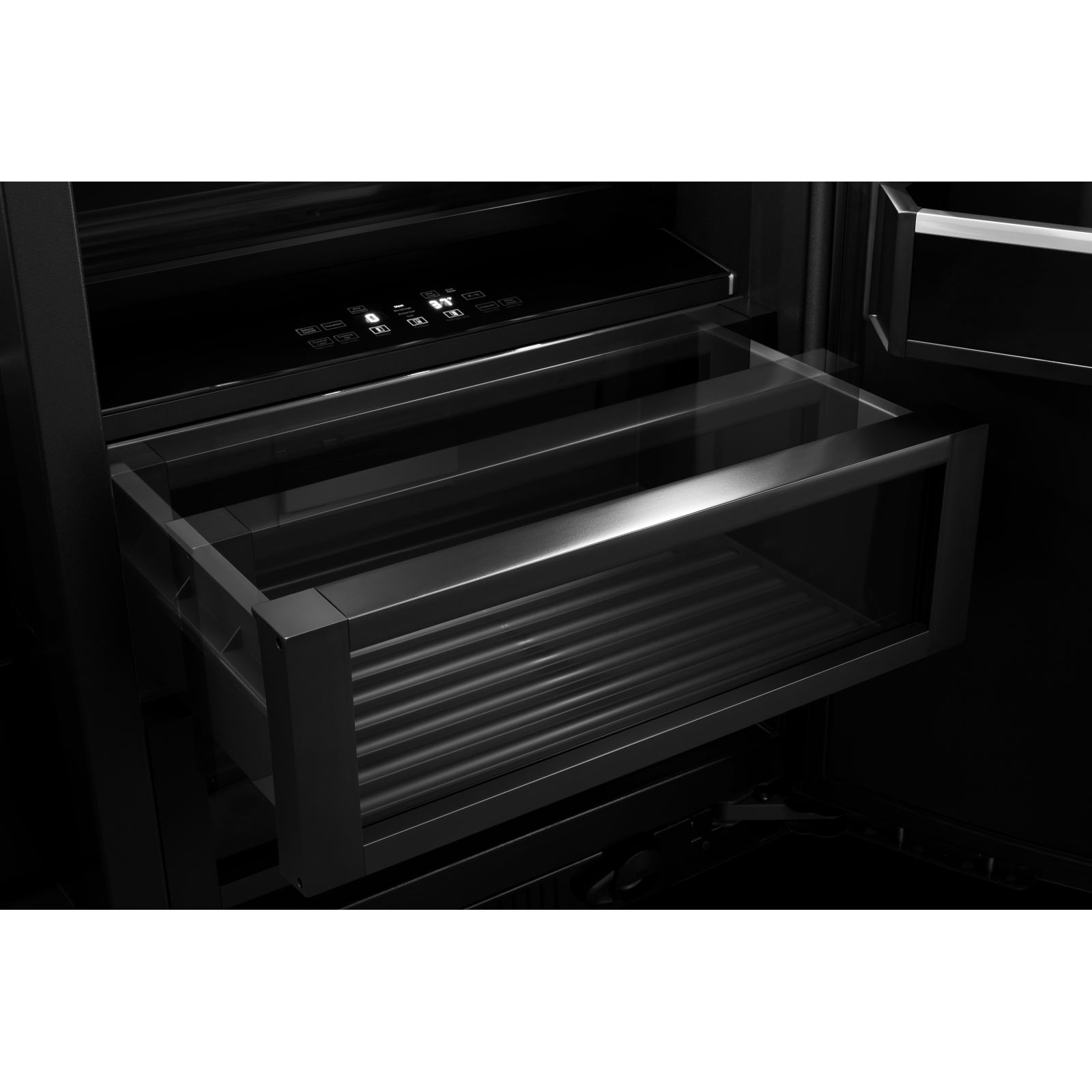 JennAir - 47.75 Inch 29.4 cu. ft Built In / Integrated Side by Side Refrigerator in Panel Ready - JBSFS48NMX