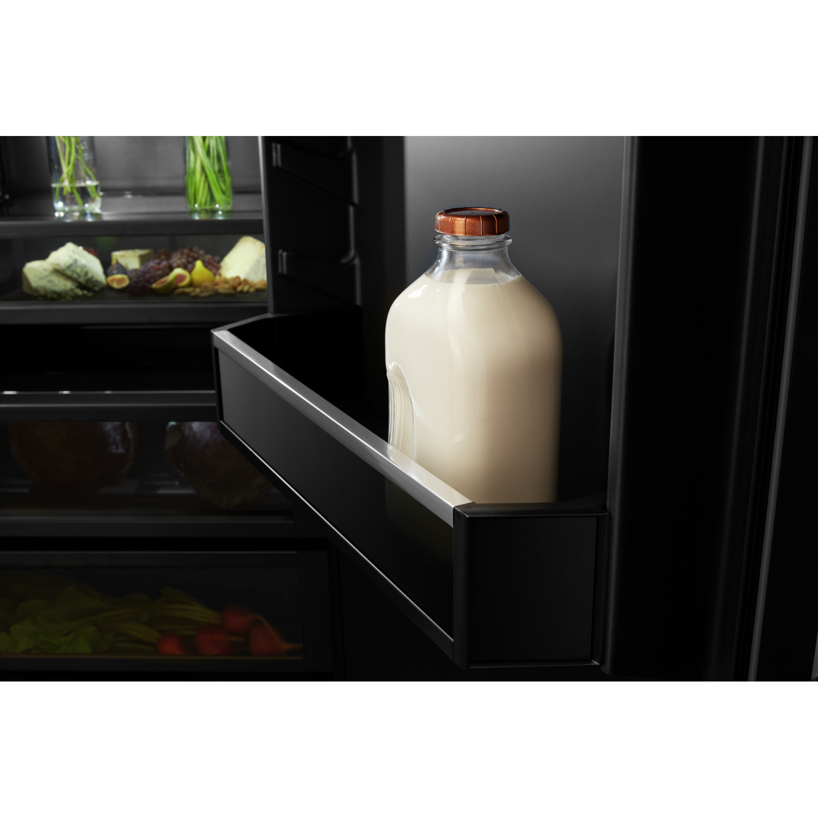 JennAir - 48.4 Inch 29.4 cu. ft Built In / Integrated Side by Side Refrigerator in Stainless - JBSS48E22L