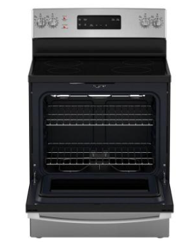 GE - 29.92 Inch 5 cu. ft Electric Range in Stainless - JCB635STSS