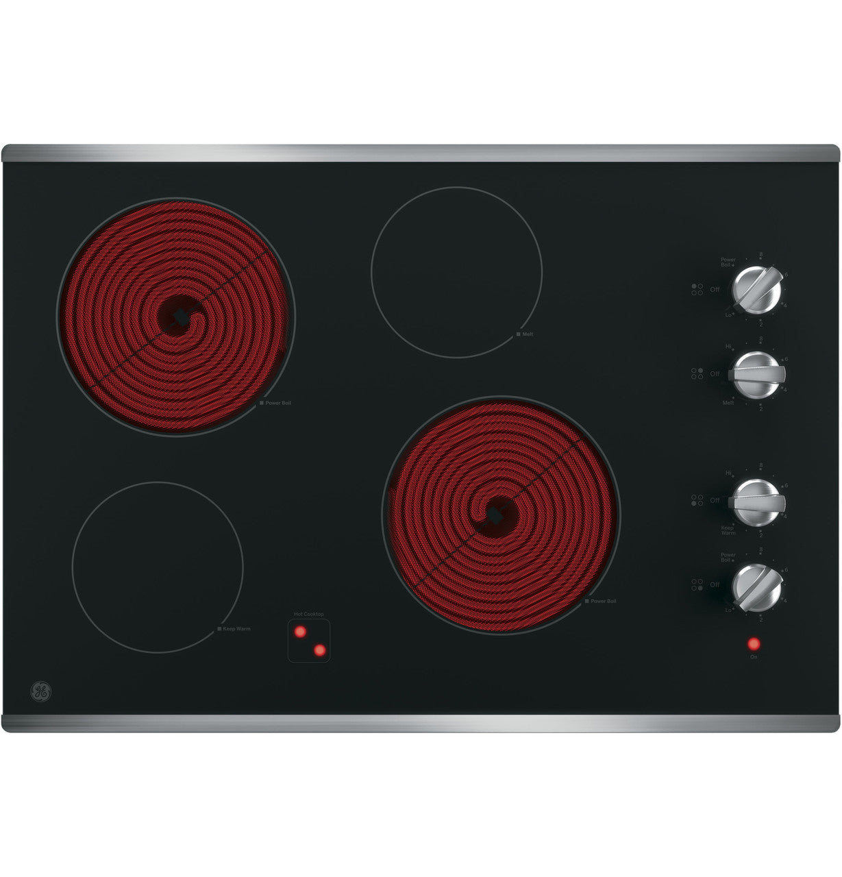 GE - 30 Inch Electric Cooktop in Black - JP3030SWSS