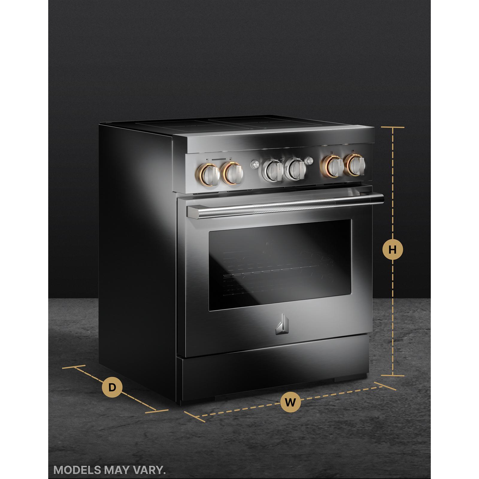 JennAir - 4.1 cu. ft Induction Range in Stainless - JPIFC730RL