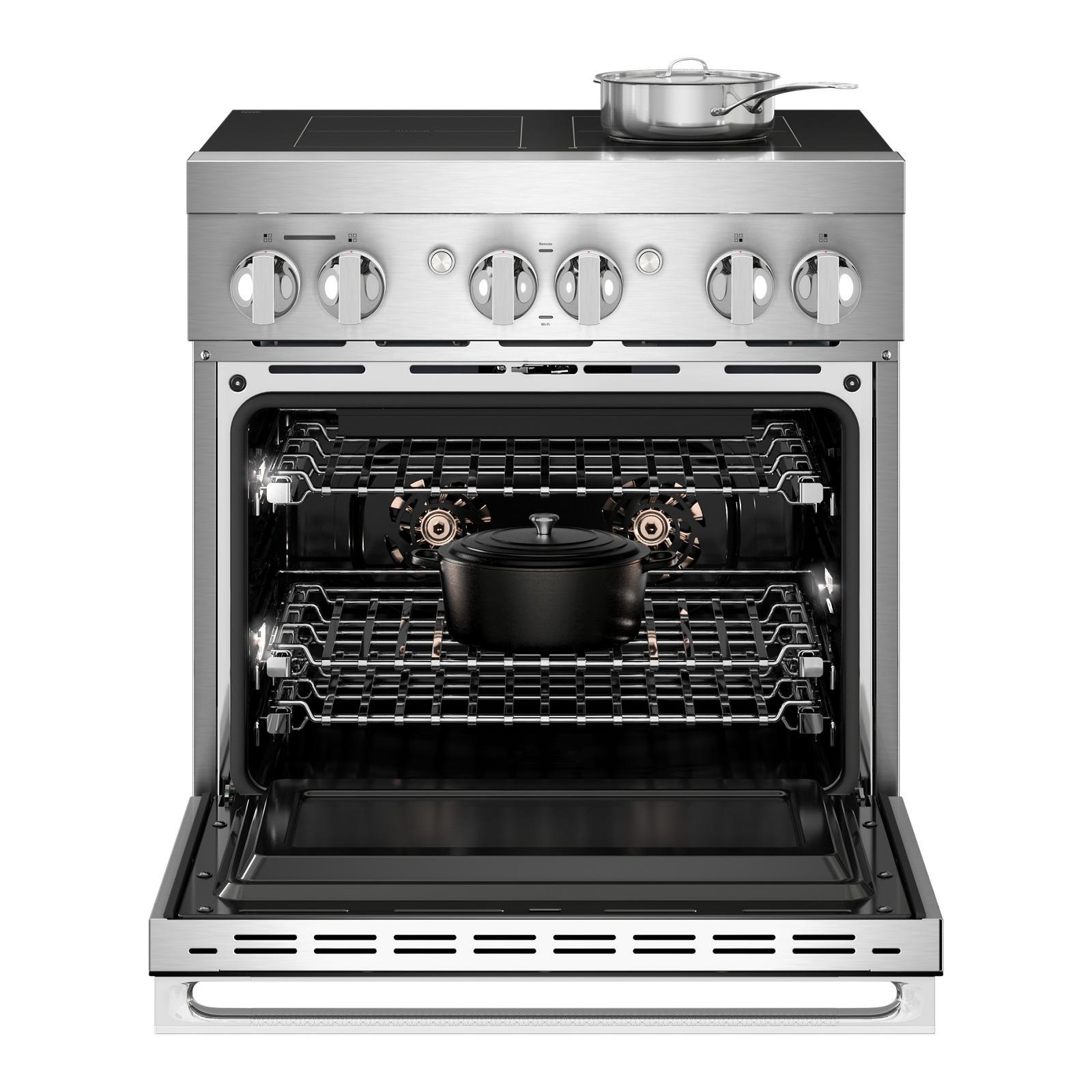 JennAir - 4.1 cu. ft Induction Range in Stainless - JPIFC730RM