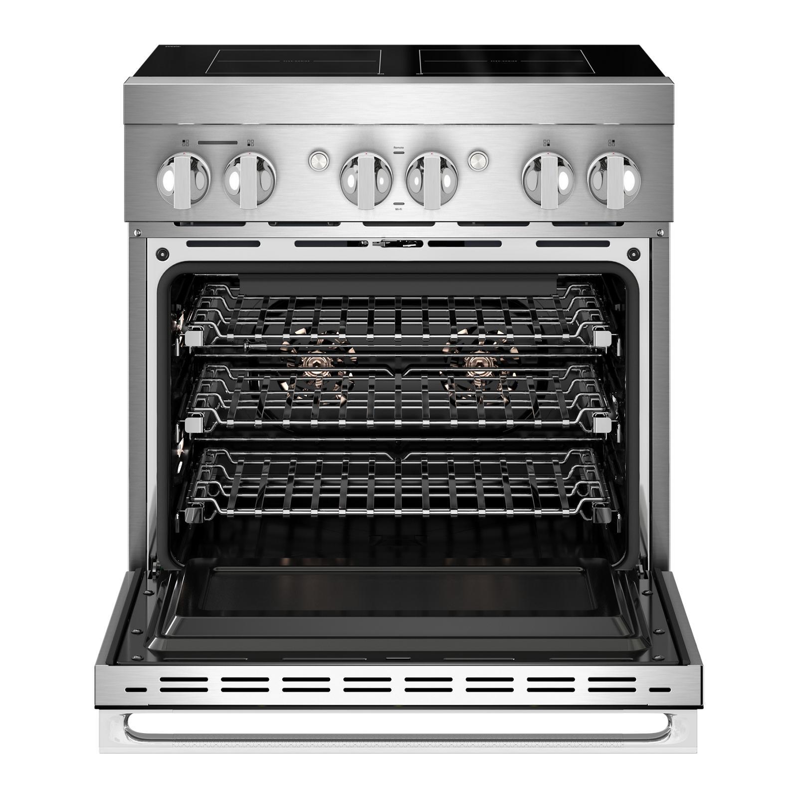 JennAir - 4.1 cu. ft Induction Range in Stainless - JPIFC730RM