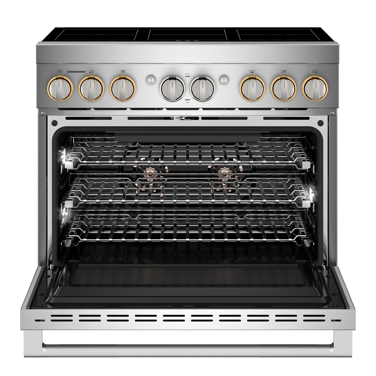 JennAir - 5.1 cu. ft Induction Range in Stainless - JPIFC736RL
