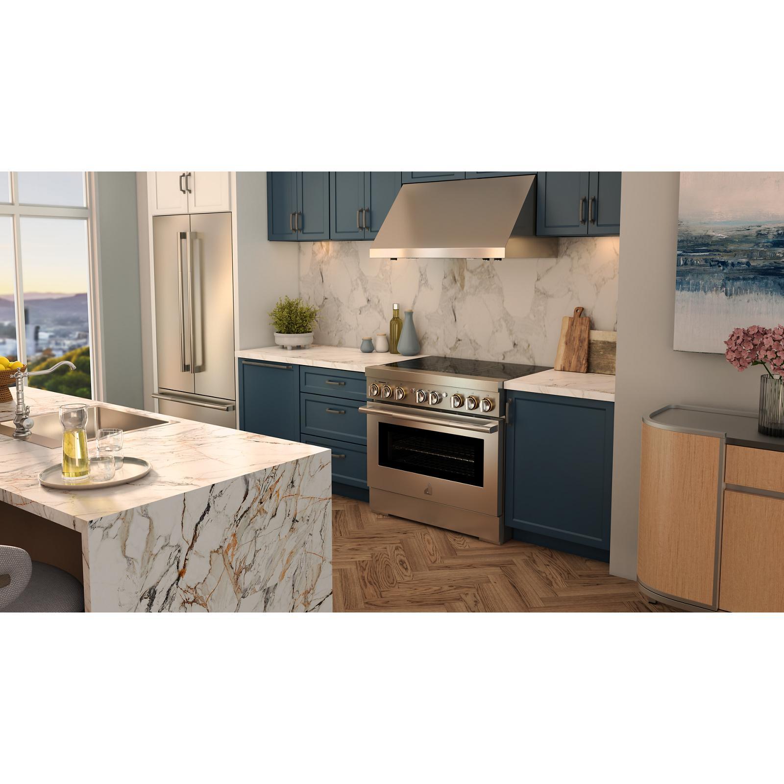 JennAir - 5.1 cu. ft Induction Range in Stainless - JPIFC736RL