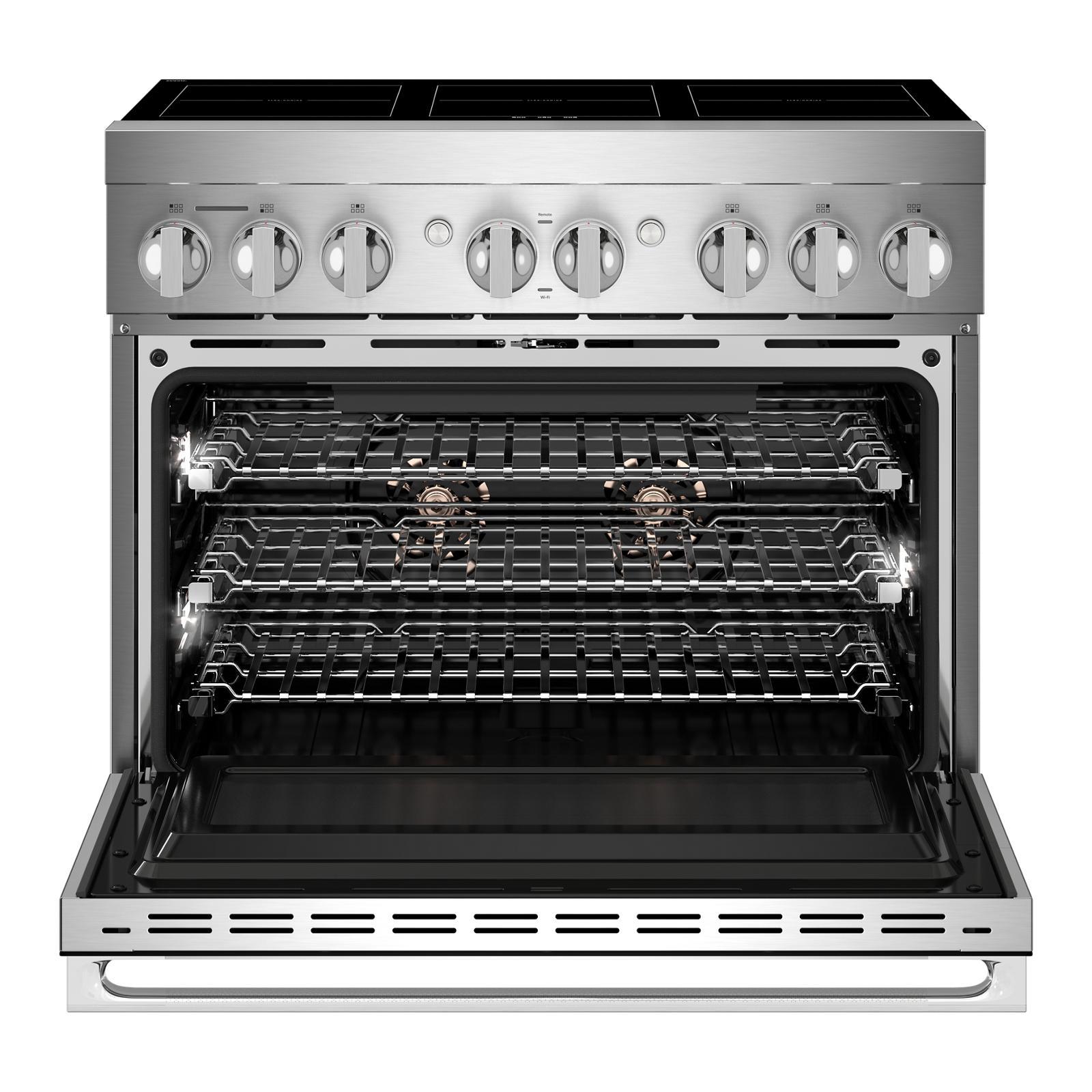 JennAir - 5.1 cu. ft Induction Range in Stainless - JPIFC736RM
