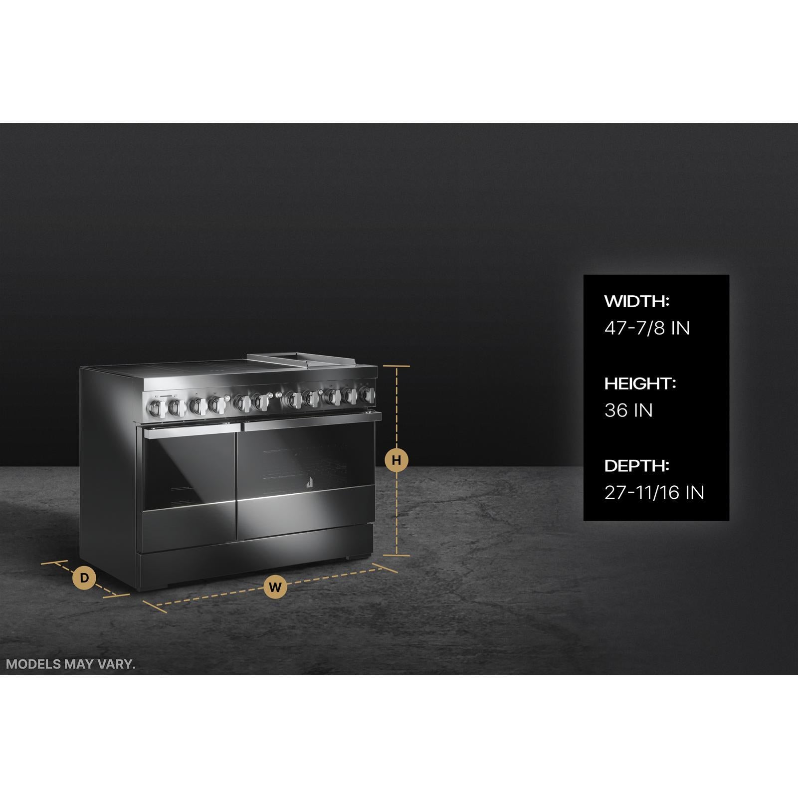 JennAir - 6.3 cu. ft Induction Range in Stainless - JPIGC748RM