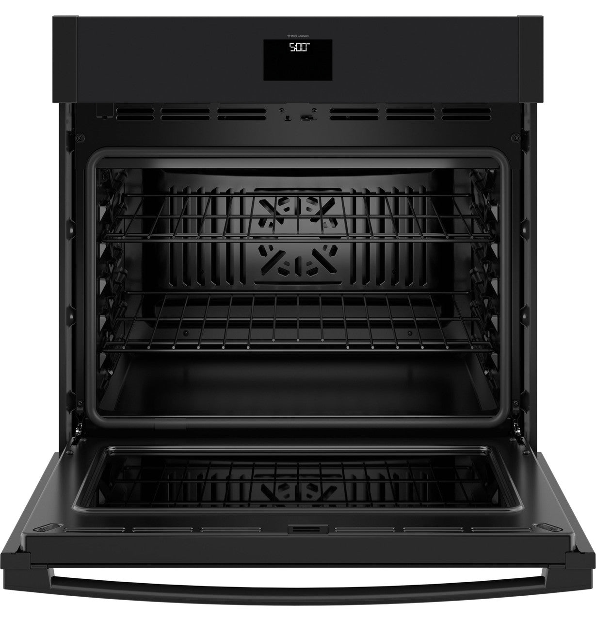 GE - 5 cu. ft Single Wall Oven in Black - JTS5000DVBB