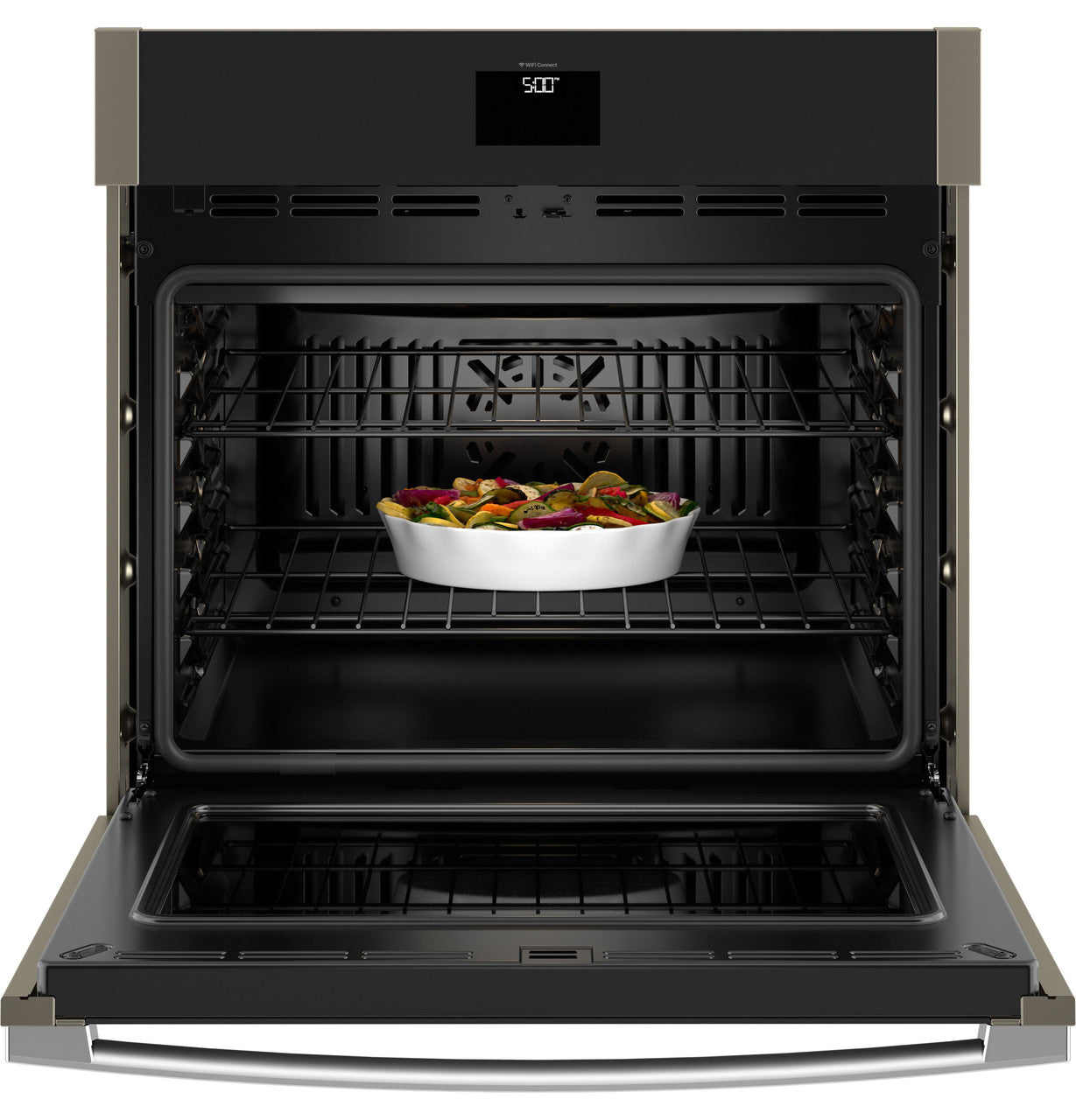 GE - 5 cu. ft Single Wall Oven in Grey - JTS5000EVES