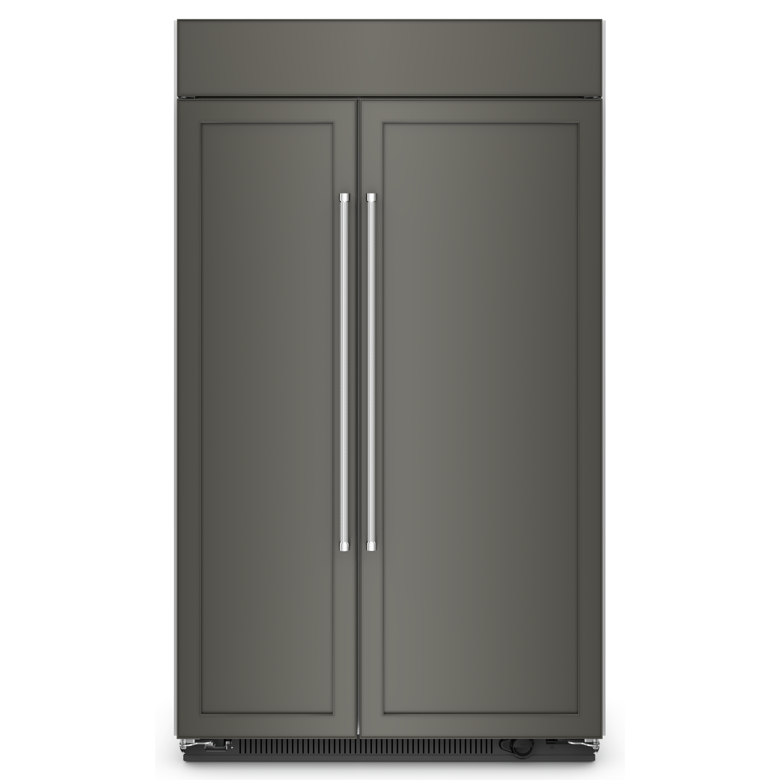 KitchenAid - 47.25 Inch 30 cu. ft Side by Side Refrigerator in Panel Ready - KBSN708MPA