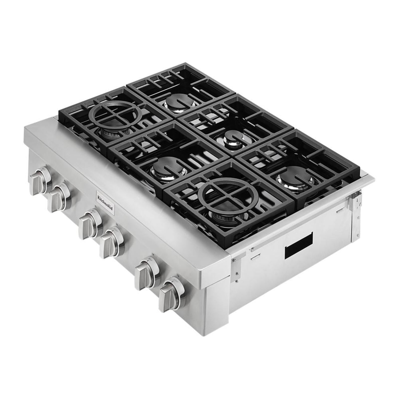 KitchenAid - 35.75 inch wide Gas Cooktop in Stainless - KCGC506JSS