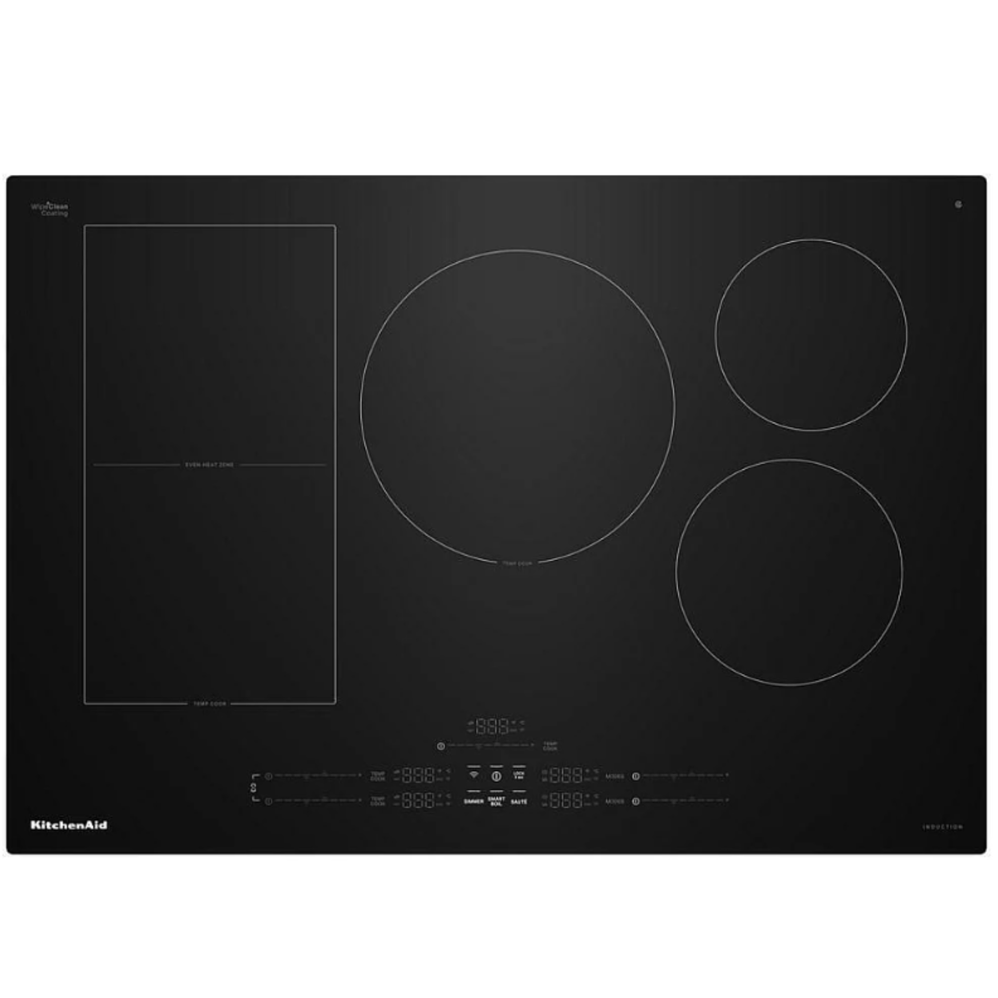 KitchenAid - 30 Inch Induction Cooktop in Black - KCIT730SBL