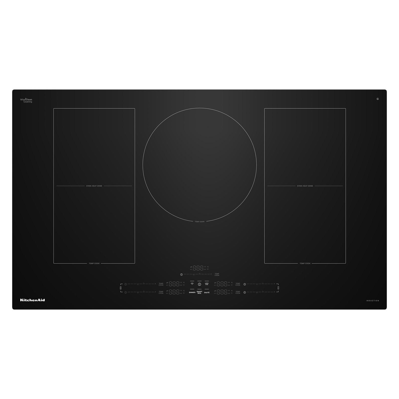 KitchenAid - 36 Inch Induction Cooktop in Black - KCIT736SBL